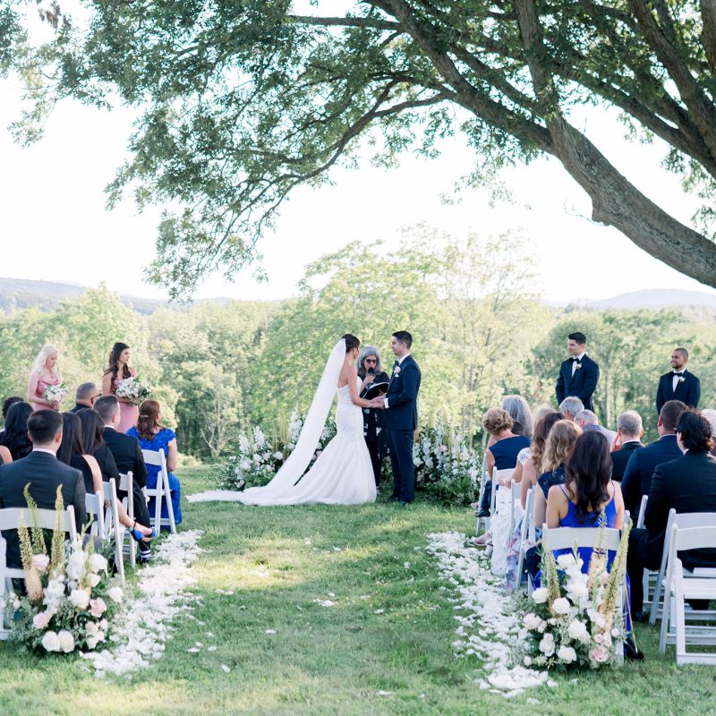 Beautiful outdoor wedding with Alice Soloway, Officiant.